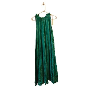 Maxi Vestido Entro Sin Mangas Simulado en Niveles Talla Pequeña - Imagen 1 de 12