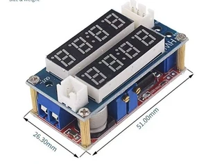 5A Adjustable CC/CV Display Step Down charge Module LED Panel Voltmeter Ammeter - Picture 1 of 3