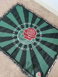 Rose Bowl Game Rug Blanket Tapestry Football Weave - Picture 1 of 4