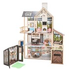 New Kidkraft Lakeview Villa Wooden 59" Dollhouse & Greenhouse, 13 Play Pls 20656