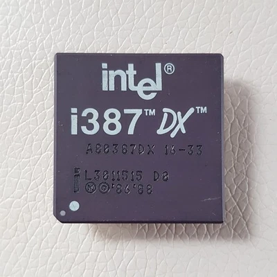 Intel 387 i387DX A80387DX 16-33 68-Pin Keramik-PGA FPU für 386 CPU  - Bild 1 von 4