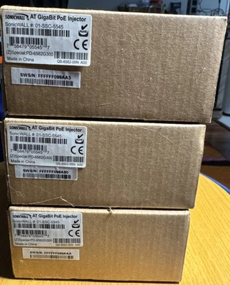 SONICWALL AT GigaBit PoE Injector 802.11at 3 Pack. - image 1 of 4