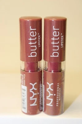 LOT X 2 NYX Professional Makeup Butter Lipstick, BLS17 Root Beer Float, 0.16 oz - Image 1 of 4