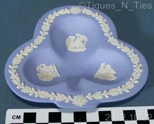 1998 Wedgwood blau Japanerware Kleeblatt Aschenbecher Mike Hughes signiert Schale Bermuda (FF - Bild 1 von 2