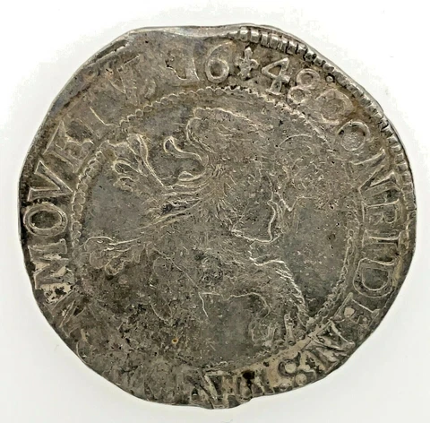 1648 Netherlands/Dutch Rep. 1 Lion Daalder Silver Coin Thaler 26.5g 42 mm Cover
