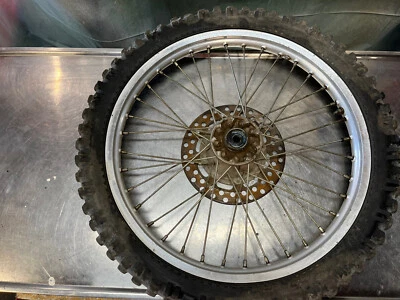 1990 Kawasaki KDX200 KDX 200 Takasago Front Wheel Rim - Image 1 of 4