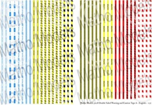 Matho Models 35108 1/35 Double Sided Warning & Caution Tape Printed Glossy Paper - Picture 1 of 1