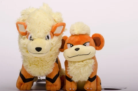 Pokemon Center Original Arcanine (Windie) & Growlithe Set Plush Stuffed Nintendo Cover
