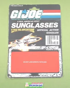 1986 GI Joe ARAH SONNENBRILLE KARTENRÜCKEN Live The Adventure Brille Cardback JTC - Bild 1 von 2