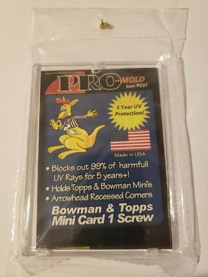 20-Pack Pro-Mold Mini Topps / Bowman 1-Screw Screw Down Card Holder Modern Minis - Image 1 of 2
