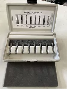 Bur Set Metal Removal Carbide 8 Pieces M40593 Carrying Case Widia - Picture 1 of 8