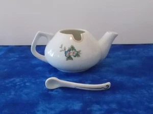 Tetera de azúcar más pequeña y cuchara hinodo japonés floral - Imagen 1 de 7