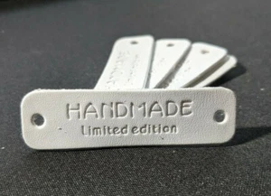 *** DIY Nähen * PU Label Handmade * Tag Etiketten PU Leder Kleidung Taschen *#5W - Bild 1 von 2