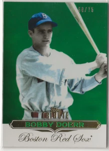 2011 Topps Tribute Green Bobby Doerr #65/75 Red Sox - Bild 1 von 2