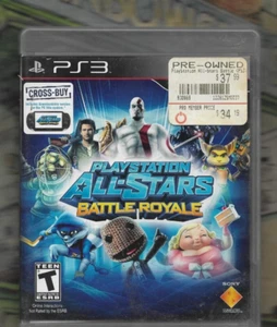 PS3 Video Game PLAYSTATION ALL-STARS BATTLE ROYALE Match Ups TESTED No Manual - Picture 1 of 3