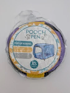 Pooch Pen Portable Pop Up Travel Pet Kennel Purple Size Extra Small 24X16X16 - Picture 1 of 2