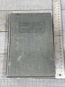 VINTAGE Elementare Elektrizität und Magnetismus von Jackson und Schwarz 1928 Macmillan - Bild 1 von 9