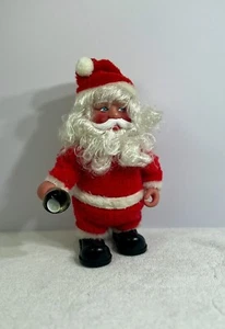 Campana de juguete musical de Papá Noel caminando de colección años 70 sin probar/uso para decoración 10” T - Imagen 1 de 4