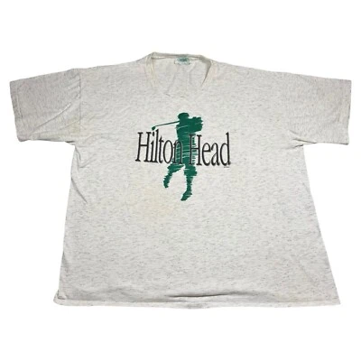 Vintage 90’s Hilton Head Golf T-Shirt Sz XXL Single Stitch Made In USA - Image 1 of 4