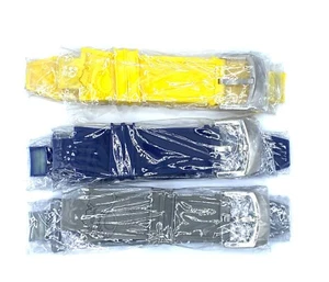 Invicta Subaqua Noma III Band OEM Yellow/Gray/Blue 28mm - Watch Bands - Picture 1 of 2