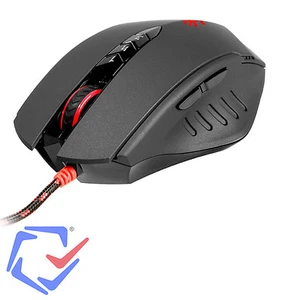 Gaming Maus Mouse Komputermaus Computer Kabel V8M Bloody USB 7 Tasten 3200 DPI - Bild 1 von 4