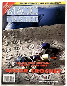 Magic Crochet Pattern Magazine 113 April 1998 Doilies Bedspreads Afghan Curtains - Picture 1 of 23