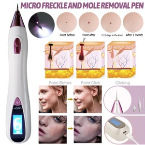 Removedor de Pecas Verrugas Manchas Eliminador LCD Electrico sin Dolor Laser USA - Picture 1 of 41