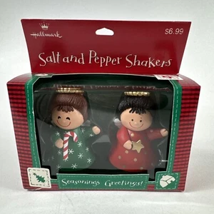 Hallmark Seasonings Greetings Angel Salt Pepper Shakers Christmas Boxed - Picture 1 of 4