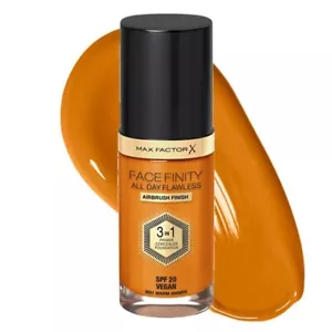 Max Factor Facefinity 3-in-1 All Day Flawless Foundation, SPF 20-91 Warm Amber - Picture 1 of 1
