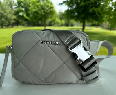 Riñonera gris acolchada de nailon gris MZ Wallace Crosby Foto 1 de 4