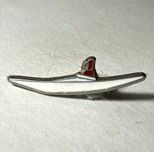 Eskimo Kayak Canoe Arctic Ice North Pole Frozen Paddle Vtg Retro Hat Lapel Pin - Bild 1 von 15