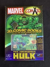 2003 Marvel ComX3D The Incredible Hulk 3D CD-ROM Comic Books & 3D Glasses