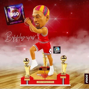 DENNIS RODMAN Chicago Bulls 3X Champion "The Last Dance" #360 NBA Bobblehead - Foto 1 di 9