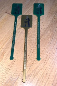3 Old TOWER ISLE HOTEL SWIZZLE STIR STICKS - Ochos Rio Jamaica - Picture 1 of 3