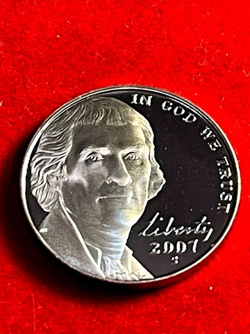 2007 S Proof Jefferson Nickel Cover
