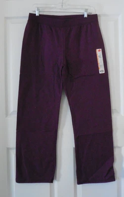 Женские уютные флисовые брюки Hanes с открытыми штанинами фиолетовый жемчуг размер средний - Изображение 1 из 4