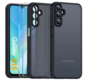Coque Translucide Givrée Noir pour SAMSUNG GALAXY A16 4G/5G + 2 Verre Trempé - Imagen 1 de 8