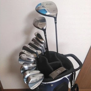 Progear 12-Pc Men's Golf Club Set Driver FW UT Iron Putter Carry Bag - Picture 1 of 20
