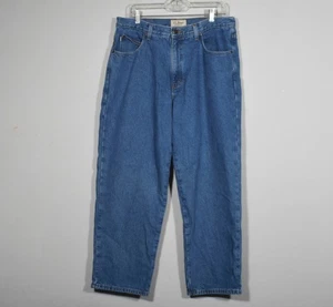L.L. Bean Flannel Lined Denim Jeans ItemID13426 Size 35 x 28 - Picture 1 of 4