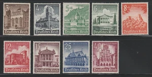 Germany    1940   Sc # B 177-85   Buildings  - Picture 1 of 1
