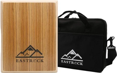 Caja cajón de viaje tambor plano tambor portátil instrumento de percusión de madera con anuncio Foto 1 de 4