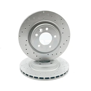 Para Range Rover Sport 3.0 D250 Cross Perforados Freno Trasero Discos Par 325mm - Imagen 1 de 5