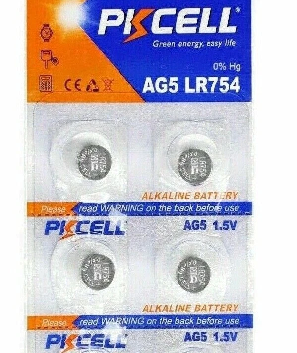 Pack 2 Botones Batería 393 309 SR754 LR754 SR48 LR48 AG5 193 V393 D393 RW28 S15 Foto 1 de 1