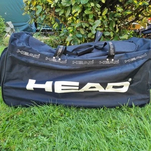 HEAD LARGE TRAVEL HOLDALL TOTE BAG Vintage Wheeled Rolling Duffle Bag - Picture 1 of 13