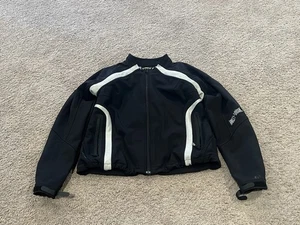 Chaqueta de motociclista Harley-Davidson negra para mujer talla grande bolsillos bordados - Imagen 1 de 11