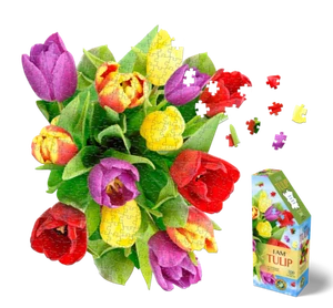 Madd Capp I AM TULIP Floral-Shaped Jigsaw Puzzle, 350 Pieces - Picture 1 of 5