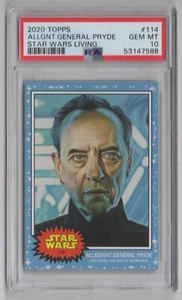 Topps Star Wars Living Set #114 2020 Allegiant General Pryde - PSA 10 GEM MT - Imagen 1 de 2