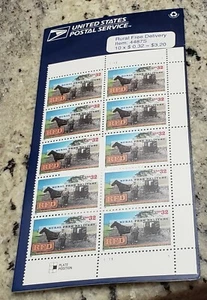NEW SEALED US #4487S MNH plate block of 10, 32c Rural Free Delivery - Picture 1 of 4