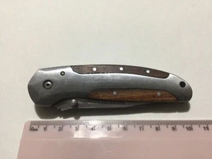 winchester wooden & stainless handle pocket knife - Picture 1 of 5