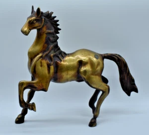 Antique Copper Bronze Art Sculpture FengShui Auspicious Success Animal horse - Picture 1 of 7